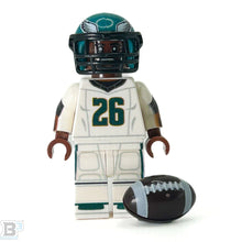 Load image into Gallery viewer, #26 RB Barkley Eagles Football Player Minifig made using LEGO parts - B3 Customs