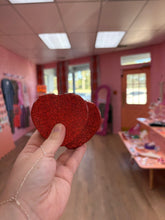 Load image into Gallery viewer, Sparkling Heart Travel Mirror