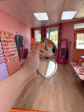 Load image into Gallery viewer, Sparkling Heart Travel Mirror