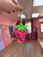 Load image into Gallery viewer, Strawberry Tassle Keychain