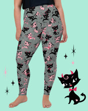 Load image into Gallery viewer, Bad Kitty Leggings by Miss Fluff x Lipstick &amp; Chrome OS