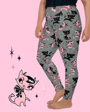 Load image into Gallery viewer, Bad Kitty Leggings by Miss Fluff x Lipstick &amp; Chrome OS