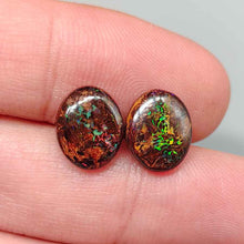 Load image into Gallery viewer, Two Circles Natural Australian Boulder Opal Loose Gemstone 5.46ct