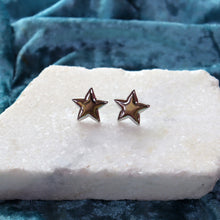 Load image into Gallery viewer, Titanium Puffy Star Stud Earrings