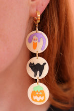 Load image into Gallery viewer, Spooky Sugar Painted Cookie Earrings