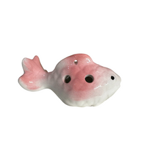 Load image into Gallery viewer, Ceramic Goldfish Ocarina Ocean Pink