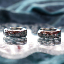 Load image into Gallery viewer, Eyes Full of Stars-Silver Sparkle Hoop