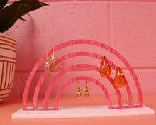 Load image into Gallery viewer, Glimmering Pink Rainbow Earring Stand