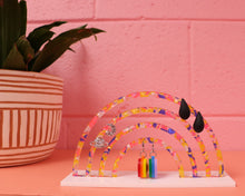 Load image into Gallery viewer, Colorful Shell Rainbow Earring Display
