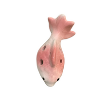 Load image into Gallery viewer, Ceramic Goldfish Ocarina Ocean Pink