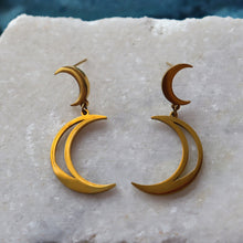 Load image into Gallery viewer, Over The Moon For You-Titanium Earrings