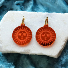 Load image into Gallery viewer, Sun Glow Engraved Earrings