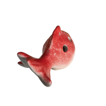 Load image into Gallery viewer, Ceramic Goldfish Ocarina Ocean Red