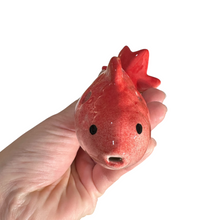 Load image into Gallery viewer, Ceramic Goldfish Ocarina Ocean Red