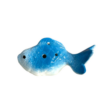 Load image into Gallery viewer, Ceramic Goldfish Ocarina Ocean Light Blue