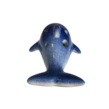 Load image into Gallery viewer, Ceramic Dolphin Ocarina Ocean Blue