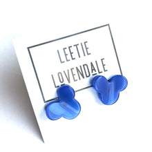 Load image into Gallery viewer, Blue Moonglow Vintage Mouse Stud Earrings