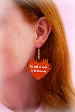 Load image into Gallery viewer, "It's Hell on Earth to Be Heavenly" Taylor Swift Earrings