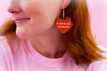 Load image into Gallery viewer, "It's Hell on Earth to Be Heavenly" Taylor Swift Earrings