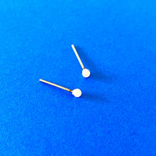 Load image into Gallery viewer, Pitted Pearl Micro Stud Earrings