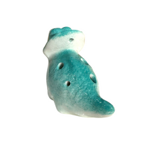 Load image into Gallery viewer, Ceramic Dinosaur Ocarina Teal