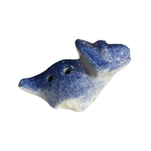Load image into Gallery viewer, ceramic-dinosaur-ocarina-navy