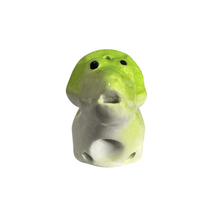 Load image into Gallery viewer, Ceramic Dinosaur Ocarina Green
