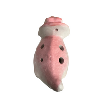 Load image into Gallery viewer, Ceramic Dinosaur Ocarina Pink
