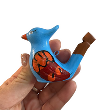 Load image into Gallery viewer, Clay Water Whistle Bird (Blue crest)