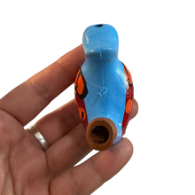 Load image into Gallery viewer, Clay Water Whistle Bird (Blue crest)