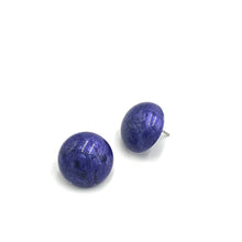 Load image into Gallery viewer, Deep Purple Capiz Lucite Stud Earrings *