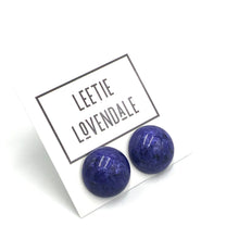Load image into Gallery viewer, Deep Purple Capiz Lucite Stud Earrings *