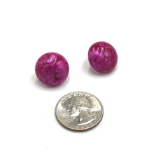 Load image into Gallery viewer, Fuchsia Capiz Lucite Stud Earrings
