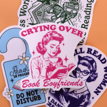 Load image into Gallery viewer, "Crying Over Book Boyfriends" Sticker