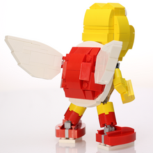 Load image into Gallery viewer, Custom Flying Turtle Trooper made using LEGO parts