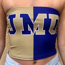 Load image into Gallery viewer, JMU Two Tone Tube Top