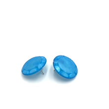 Load image into Gallery viewer, Aqua Blue Sunburst Stud Earrings