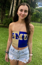 Load image into Gallery viewer, JMU Two Tone Tube Top
