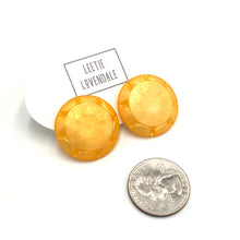Load image into Gallery viewer, Yellow Sunburst Stud Earrings