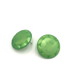 Load image into Gallery viewer, Peridot Sunburst Stud Earrings