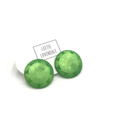 Load image into Gallery viewer, Peridot Sunburst Stud Earrings