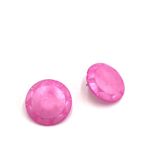 Load image into Gallery viewer, Fuchsia Sunburst Stud Earrings