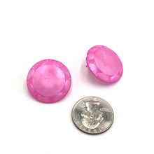 Load image into Gallery viewer, Fuchsia Sunburst Stud Earrings