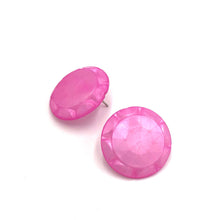 Load image into Gallery viewer, Fuchsia Sunburst Stud Earrings