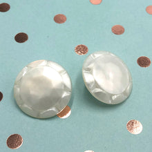 Load image into Gallery viewer, Pearl White Sunburst Stud Earrings