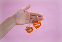 Load image into Gallery viewer, "It's Hell on Earth to Be Heavenly" Taylor Swift Earrings