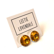 Load image into Gallery viewer, Topaz Jumbo Coin Shine-On Stud Earrings
