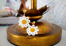 Load image into Gallery viewer, Now I'm Your Daisy-Crochet Earrings