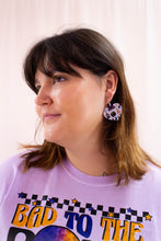 Load image into Gallery viewer, Spooky Sweetheart Heart Earrings