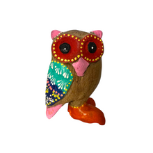 Load image into Gallery viewer, Pink-Nosed Owl with Red Eyes